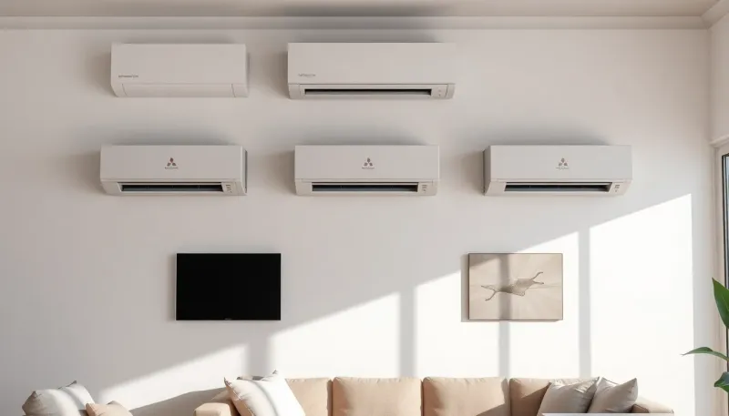 Climatiseur quadri split Mitsubishi : efficacité et confort optimal